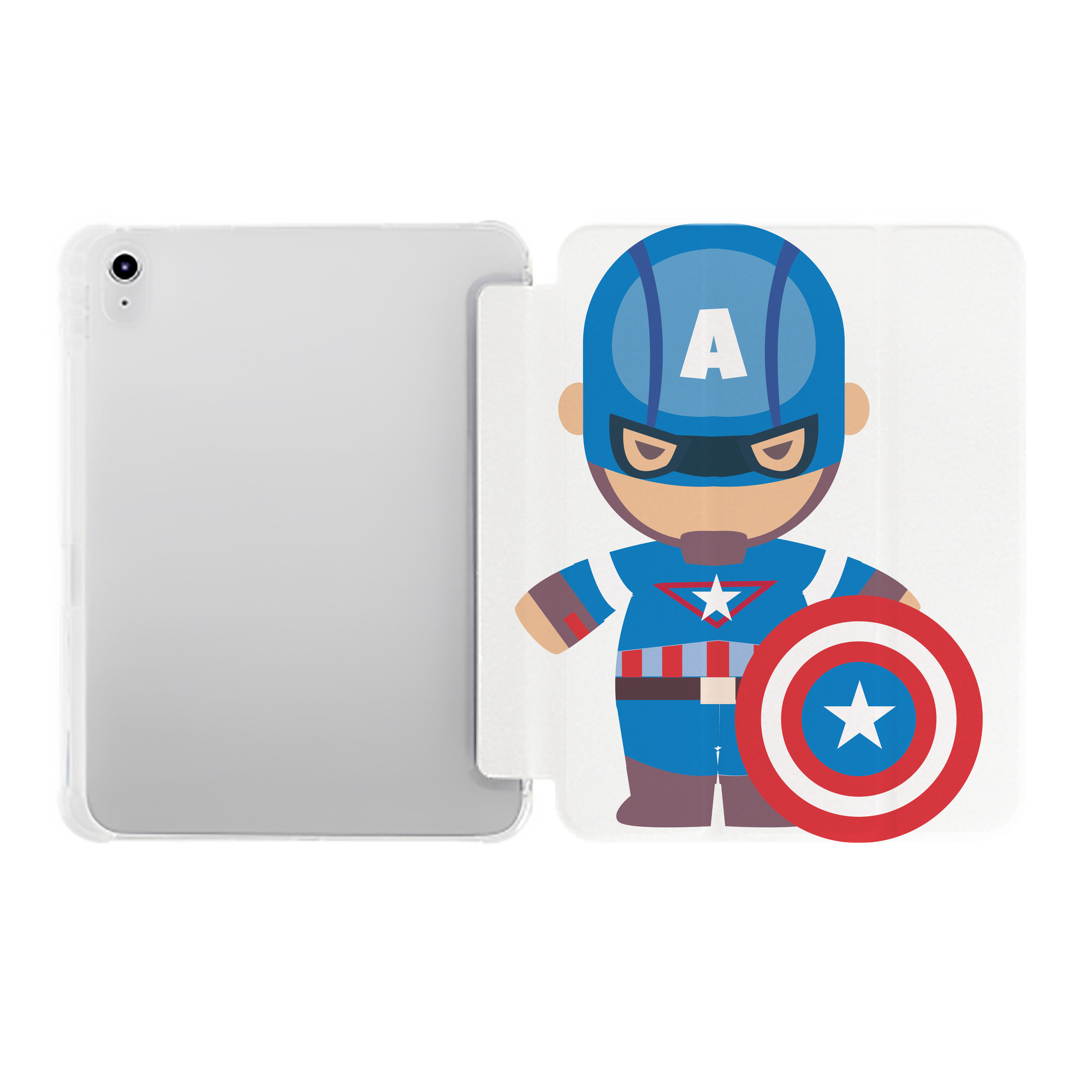 （画像用） アベンジャーズ The Avengers IPad ケース ペン収納付き 三つ折りスタンド PUレザー×シリコン 対応機種9.5/10.5/10.9インチ